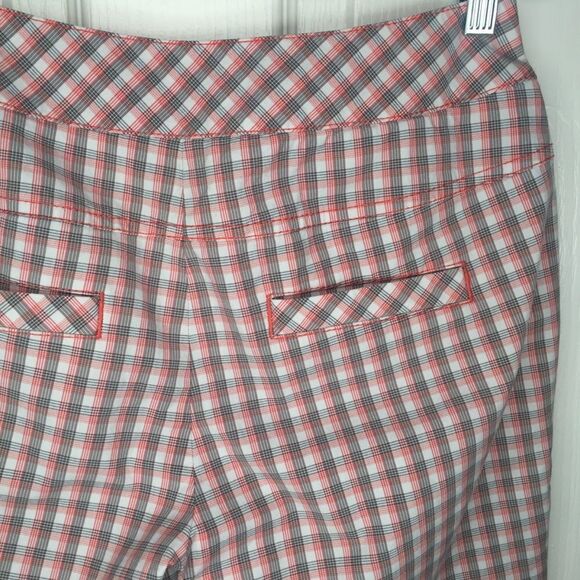 Annika Cutter & Buck Plaid Bermuda Shorts Sz 2 - Picture 9 of 11